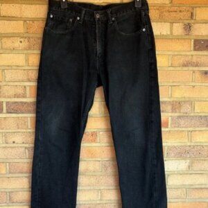 Levi’s 505 100% cotton Men's Black Denim straight leg Jeans